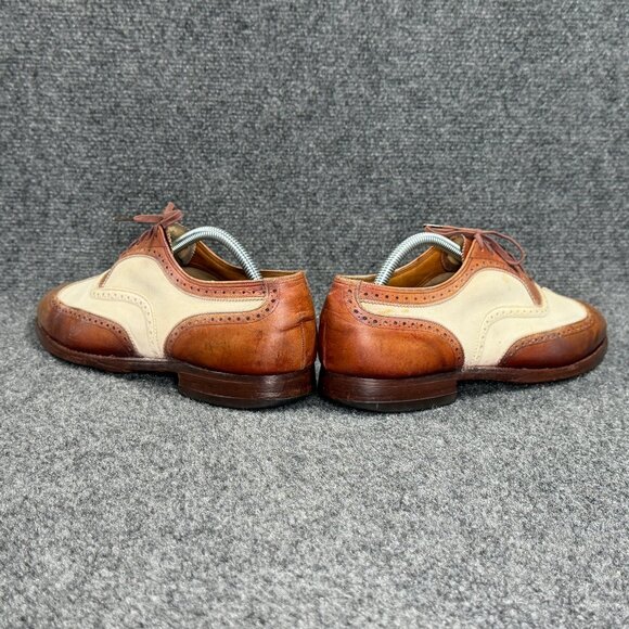 Florsheim Imperial Spectator Oxford Men\'s 9.5D Two Tone Brown‎ Leather Wingtip main image 11